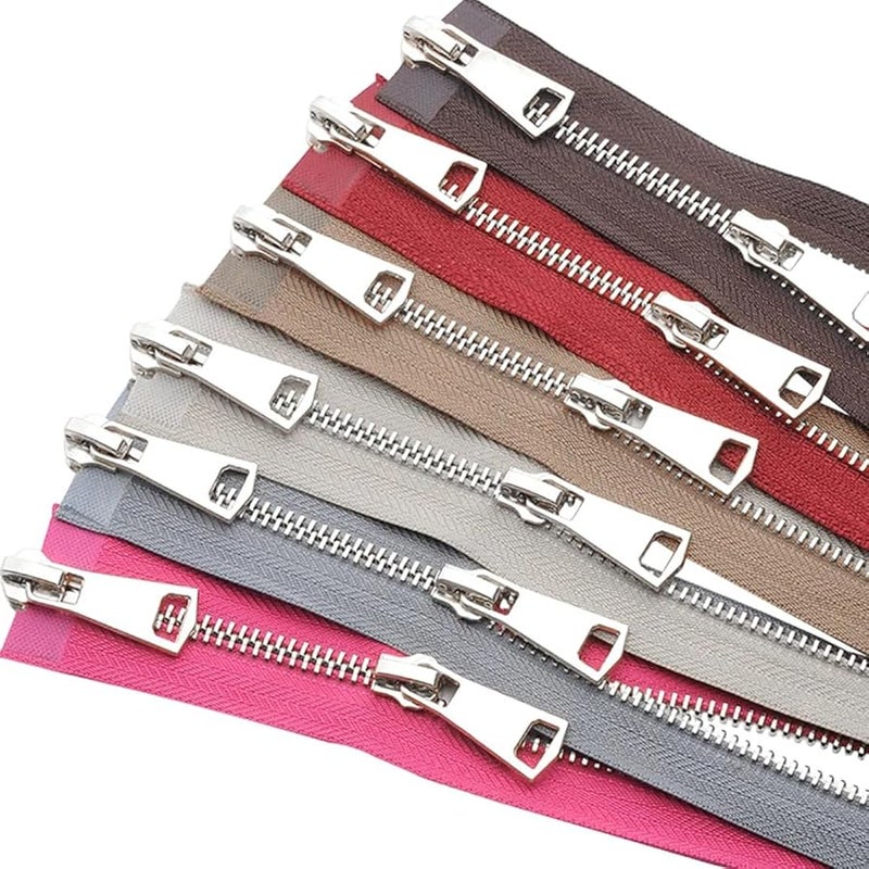 Jweemax 5 Open End Double Slider Two Way Separating Metal Zipper 15 74 Inch Rose Gunblack For DIY Crafts Sewing Jackets Handbags - Image 4